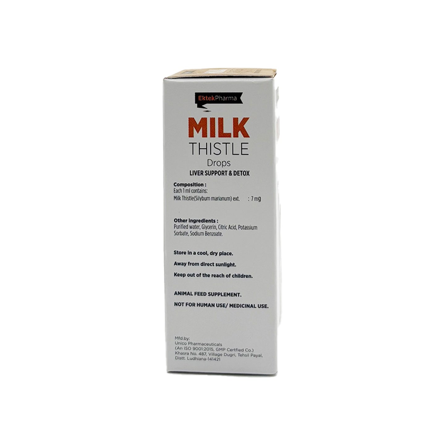 Milk Thistle Drops-60ml (Pack of 2) for Liver Support and Detox